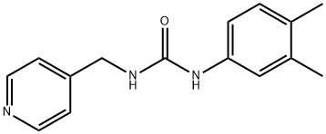 1-(3,4-dimethylphenyl)-3-(pyridin-4-ylmethyl)urea Structure