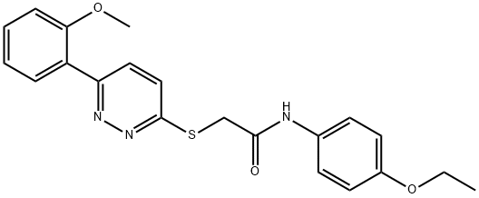 N-(4-ethoxyphenyl)-2-[6-(2-methoxyphenyl)pyridazin-3-yl]sulfanylacetamide Structure