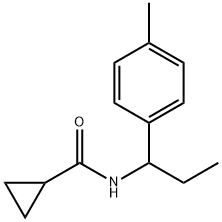 N-[1-(4-methylphenyl)propyl]cyclopropanecarboxamide Structure