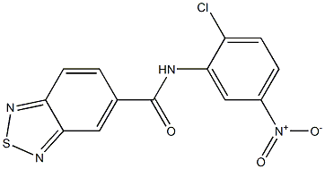 N-(2-chloro-5-nitrophenyl)-2,1,3-benzothiadiazole-5-carboxamide Structure