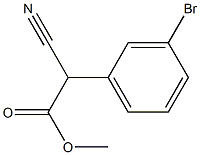 methyl 2-(3-bromophenyl)-2-cyanoacetate 구조식 이미지