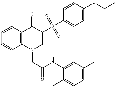 N-(2,5-dimethylphenyl)-2-[3-(4-ethoxyphenyl)sulfonyl-4-oxoquinolin-1-yl]acetamide Structure