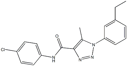 N-(4-chlorophenyl)-1-(3-ethylphenyl)-5-methyltriazole-4-carboxamide Structure