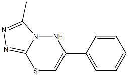 3-methyl-6-phenyl-5H-[1,2,4]triazolo[3,4-b][1,3,4]thiadiazine Structure