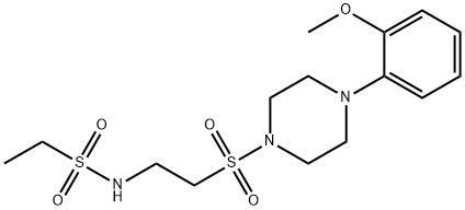 N-[2-[4-(2-methoxyphenyl)piperazin-1-yl]sulfonylethyl]ethanesulfonamide Structure