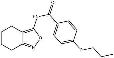 4-propoxy-N-(4,5,6,7-tetrahydro-2,1-benzoxazol-3-yl)benzamide Structure