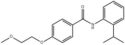 4-(2-methoxyethoxy)-N-(2-propan-2-ylphenyl)benzamide 구조식 이미지