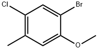 1-Bromo-5-chloro-2-methoxy-4-methyl-benzene Structure