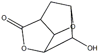 3-Hydroxytetrahydro-2,6-methanofuro(3,2-b)furan-5(2H)-one Structure