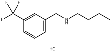 butyl({[3-(trifluoromethyl)phenyl]methyl})amine hydrochloride 구조식 이미지