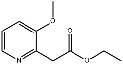 Ethyl 2-(3-methoxypyridin-2-yl)acetate 구조식 이미지