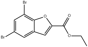 Ethyl 5,7-Dibromo-1-Benzofuran-2-Carboxylate 구조식 이미지