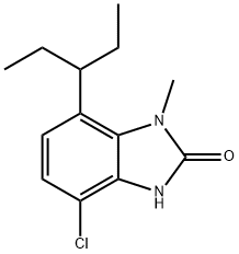 4-chloro-1-methyl-7-(pentan-3-yl)-1,3-dihydro-2H-benzo[d]imidazol-2-one Structure