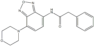 N-(4-morpholin-4-yl-2,1,3-benzoxadiazol-7-yl)-2-phenylacetamide Structure