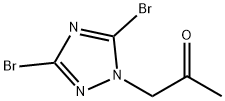 1-(3,5-dibromo-1H-1,2,4-triazol-1-yl)propan-2-one Structure