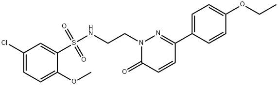 5-chloro-N-[2-[3-(4-ethoxyphenyl)-6-oxopyridazin-1-yl]ethyl]-2-methoxybenzenesulfonamide Structure