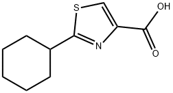 4-Thiazolecarboxylic acid, 2-cyclohexyl- Structure