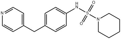 Piperidine-1-sulfonic acid (4-pyridin-4-ylmethyl-phenyl)-amide Structure