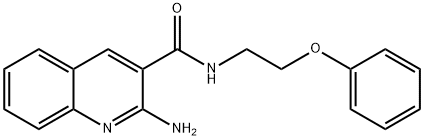 2-Amino-quinoline-3-carboxylic acid (2-phenoxy-ethyl)-amide Structure