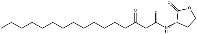 N-(3-Oxohexadecanoyl)-L-homoserine lactone Structure