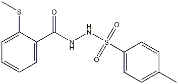 Benzoicacid, 2-(methylthio)-, 2-[(4-methylphenyl)sulfonyl]hydrazide Structure
