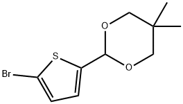 2-(5-Bromo-2-thienyl)-5,5-dimethyl-1,3-dioxane Structure