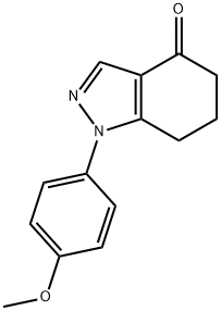 1-(4-METHOXYPHENYL)-1,5,6,7-TETRAHYDROINDAZOL-4-ONE Structure