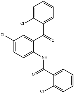 2-chloro-N-(4-chloro-2-(2-chlorobenzoyl)phenyl)benzamide Structure