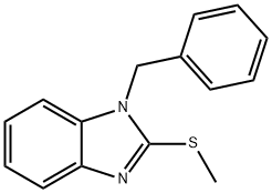 1-benzyl-2-(methylsulfanyl)-1H-benzimidazole 구조식 이미지