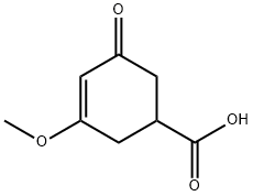 3-METHOXY-5-OXOCYCLOHEX-3-ENECARBOXYLIC ACID 구조식 이미지