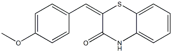 2-[(4-methoxyphenyl)methylidene]-4H-1,4-benzothiazin-3-one 구조식 이미지