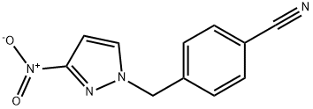 4-[(3-nitro-1H-pyrazol-1-yl)methyl]benzonitrile 구조식 이미지