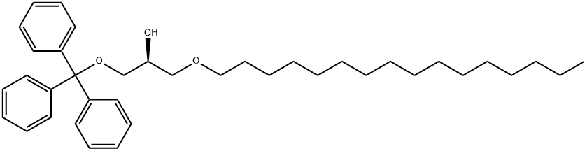 2-Propanol, 1-(hexadecyloxy)-3-(triphenylmethoxy)-, (2S)- Structure