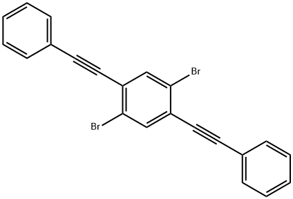 2,5-Bis(phenylethynyl)-1,4-dibromobenzene Structure
