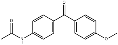 4-(-acetylamino)-4'-methoxybenzophenone 구조식 이미지