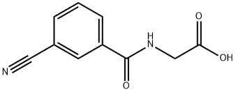 Glycine, N-(3-cyanobenzoyl)- Structure