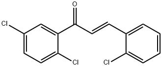 (2E)-3-(2-chlorophenyl)-1-(2,5-dichlorophenyl)prop-2-en-1-one Structure
