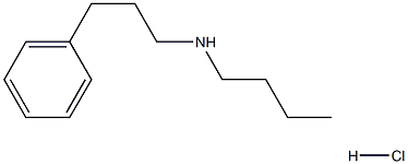 butyl(3-phenylpropyl)amine hydrochloride 구조식 이미지