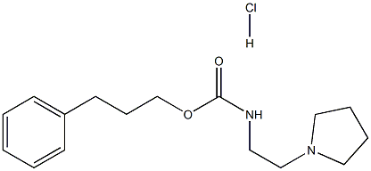 Carbamic acid,[2-(1-pyrrolidinyl)ethyl]-, 3-phenylpropyl ester, monohydrochloride (9CI) 구조식 이미지