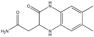 2-(6,7-dimethyl-3-oxo-2,4-dihydro-1H-quinoxalin-2-yl)acetamide 구조식 이미지