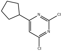 2,4-dichloro-6-cyclopentyl-pyrimidine Structure