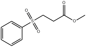 Propanoic acid, 3-(phenylsulfonyl)-, methyl ester 구조식 이미지