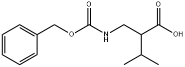 2-((((benzyloxy)carbonyl)amino)methyl)-3-methylbutanoic acid Structure