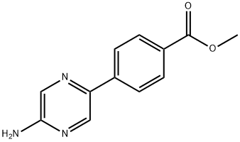 methyl 4-(5-aminopyrazin-2-yl)benzoate Structure