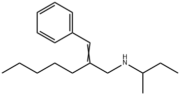 (butan-2-yl)[(2E)-2-(phenylmethylidene)heptyl]amine 구조식 이미지