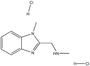 N-methyl-1-(1-methyl-1H-benzo[d]imidazol-2-yl)methanamine dihydrochloride 구조식 이미지