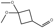 3,3-Dimethoxycyclobutanecarboxaldehyde 구조식 이미지