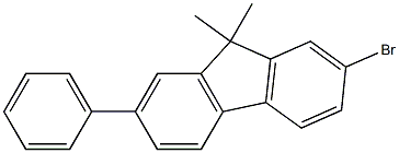 2-bromo-9,9-dimethyl-7-phenyl-9H-fluorene 구조식 이미지