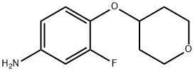 3-Fluoro-4-(tetrahydro-2H-pyran-4-yloxy)aniline 구조식 이미지