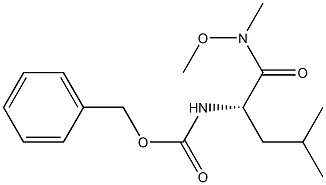 (S)-Benzyl (1-(Methoxy(Methyl)Amino)-4-Methyl-1-Oxopentan-2-Yl)Carbamate Structure